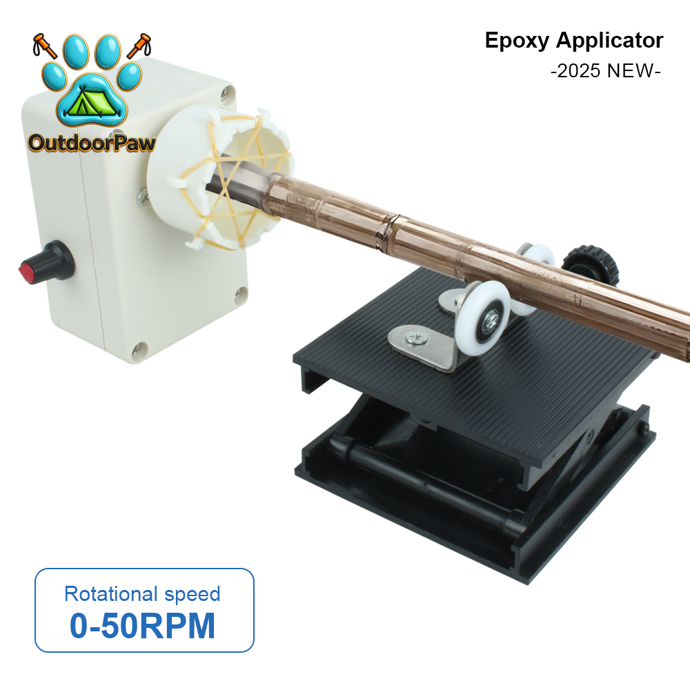 Fishing Equipment - DIY釣り竿巻線機器 調整可能 0-50RPM ワイヤーラッピングマシン 釣り竿エポキシ樹脂コーティングマシン