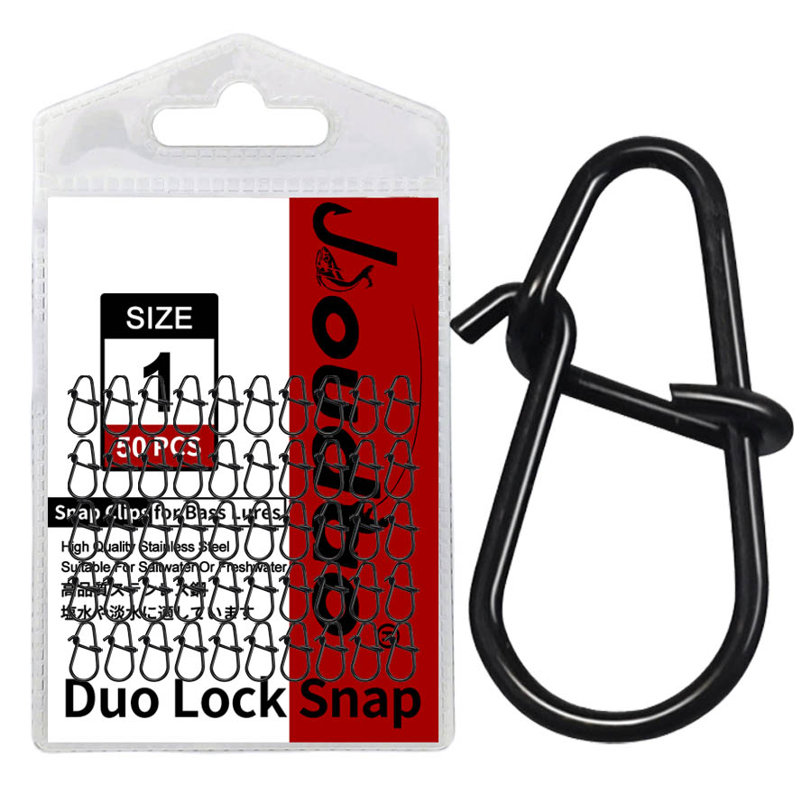Fishing Equipment Hook - 50 個クランクベイトスナップステンレス鋼デュオロックルアースナップクイックチェンジ釣りクリップ高速クリップスナップフックコネクタ