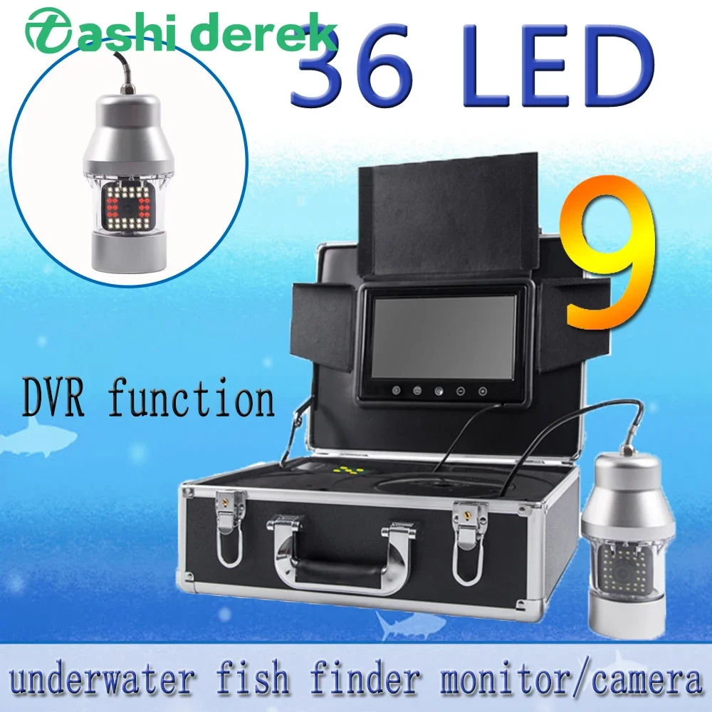Underwater Fishing Camera - 魚群探知機 F08A 9インチ水中釣りカメラ 広視野角 1000TVL HD