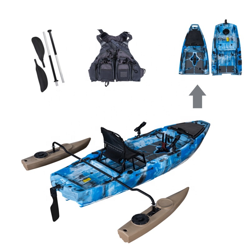 Fishing Equipment - Airo 2025 LSF 3メートル 10フィート モジュラーフィンペダルカヤック