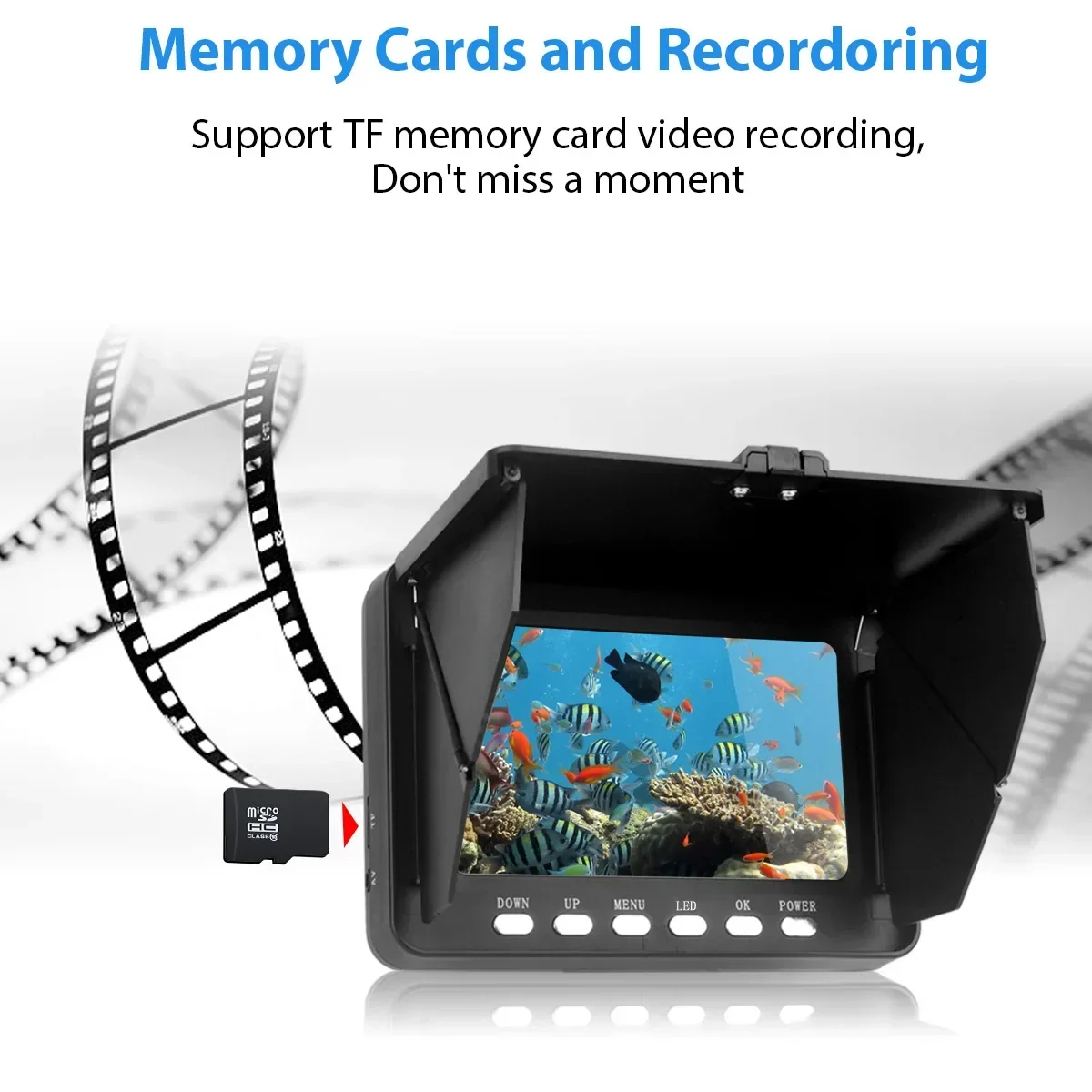 魚群探知機 5.0 インチ Lcd ディスプレイ水中釣りカメ - Underwater Fishing Camera のレビューと価格