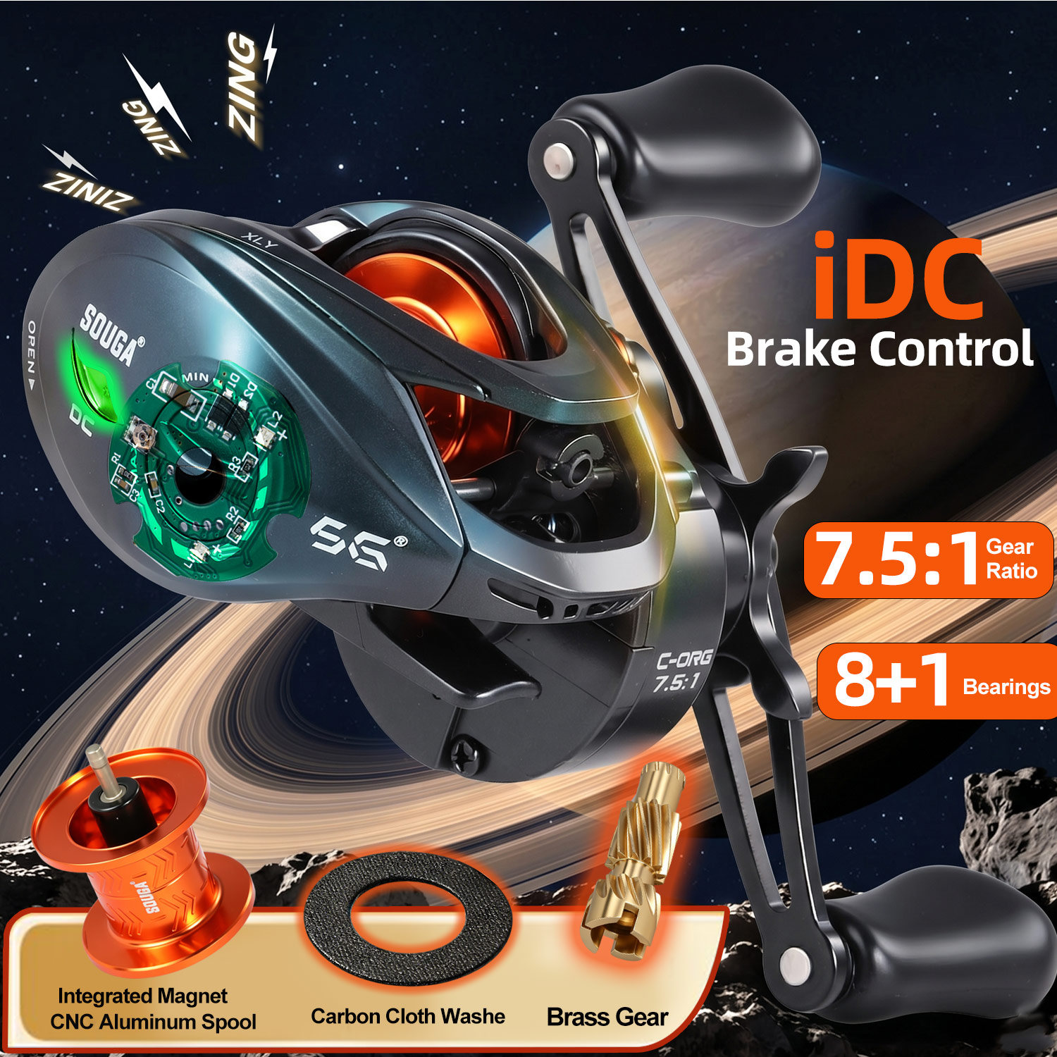 Sougayilang ORG-DC iDC 電子ベイトキャ - Electric Fishing Reel のレビューと価格
