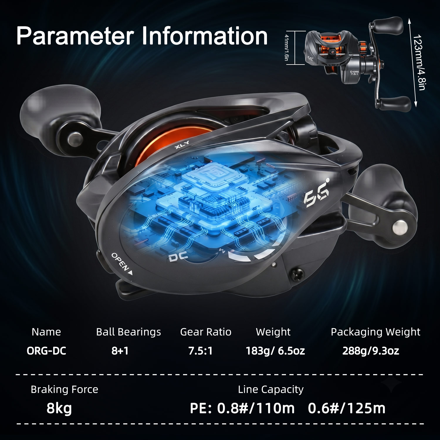 Sougayilang ORG-DC iDC 電子ベイトキャ - Electric Fishing Reel のレビューと価格