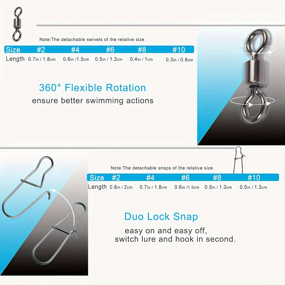 95/210個セット フィッシングコネクターギアキット 2- - Fishing Equipment Hook のレビューと価格