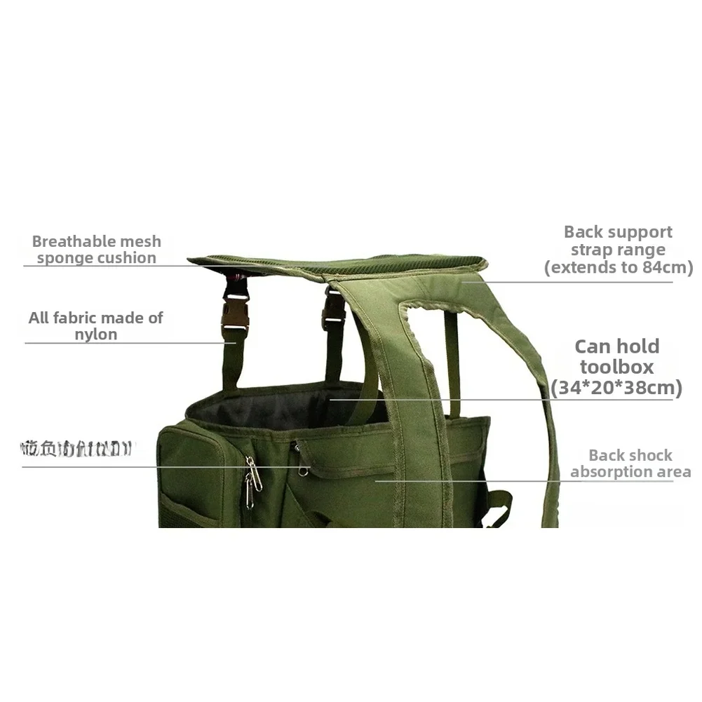 防水ナイロン生地と36L容量ボックスを備えた釣り用バックパッ - Fishing Backpack のレビューと価格