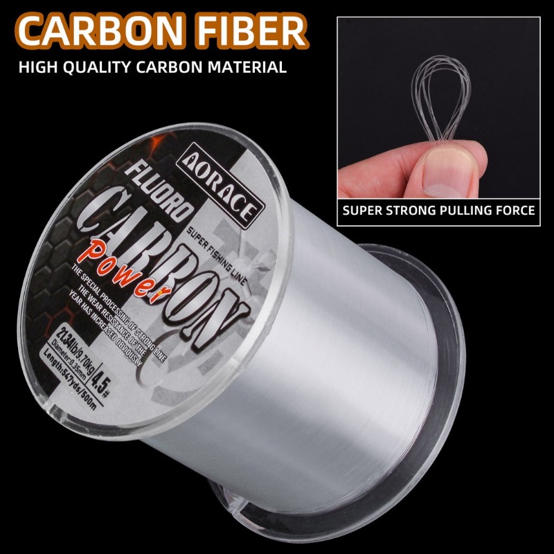 500 メートルフロロカーボン釣り糸輸入カーボンファイバーナ - Fluorocarbon Line のレビューと価格