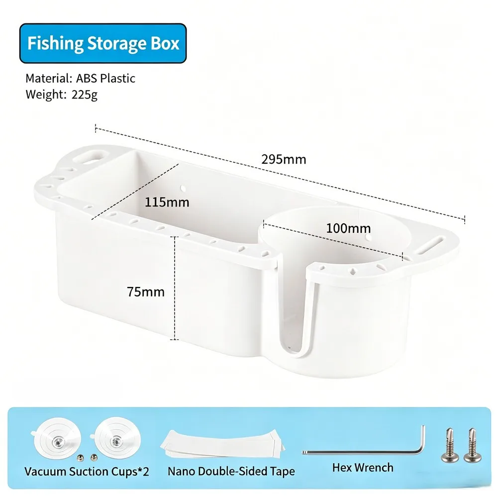 ABS 釣り用コンテナ釣具ボックス 2 列の排水穴 ボートデ - Fishing Equipment のレビューと価格