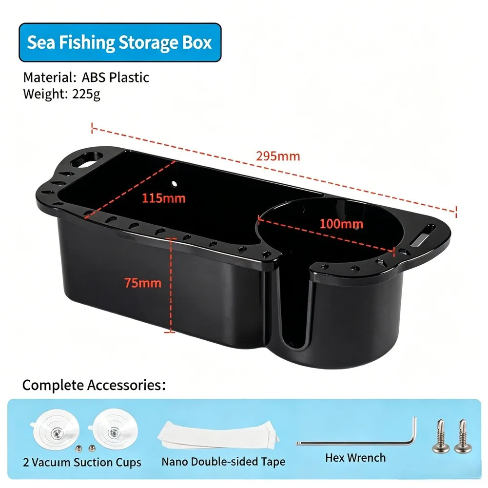 ABS 釣り用コンテナ釣具ボックス 2 列の排水穴 ボートデ - Fishing Equipment のレビューと価格
