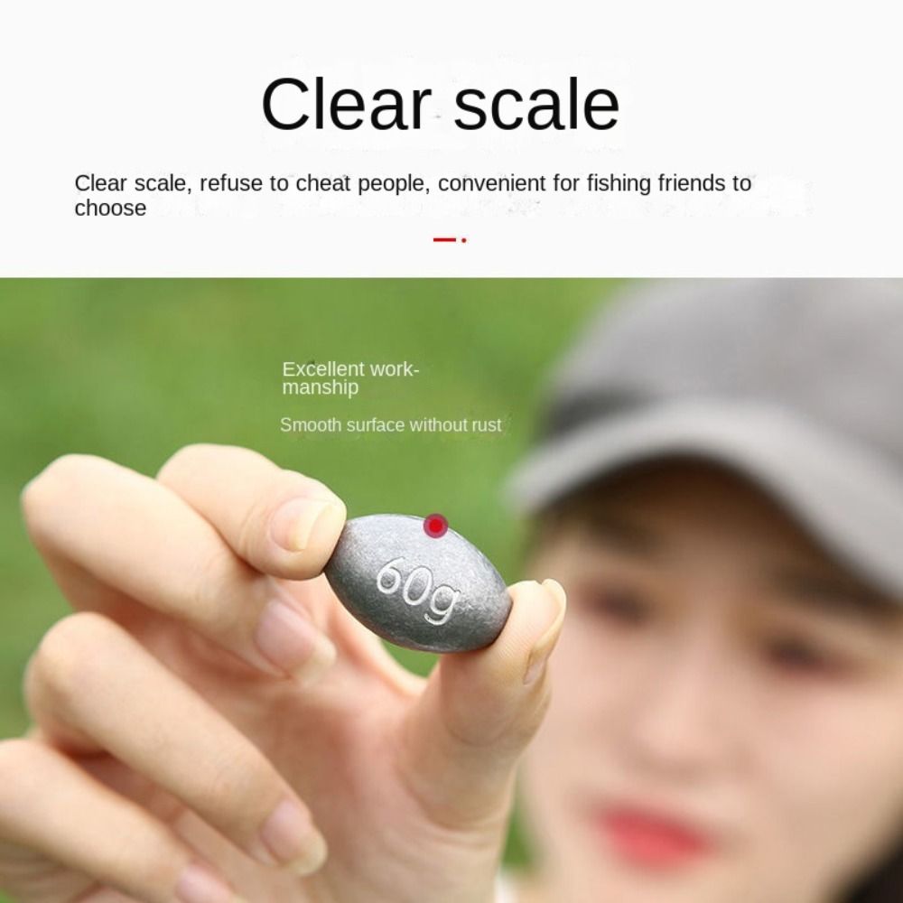 プラスチックプラグ付きオリーブ型釣りリード、中空ルアー重量、 - Fishing Equipment Hook のレビューと価格