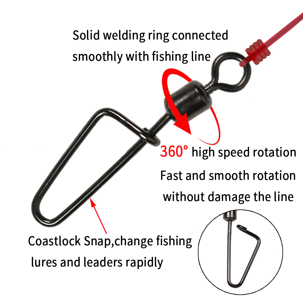 20個 # 12 -1/0 ローリングスイベルスイングコース - Fishing Equipment Hook のレビューと価格