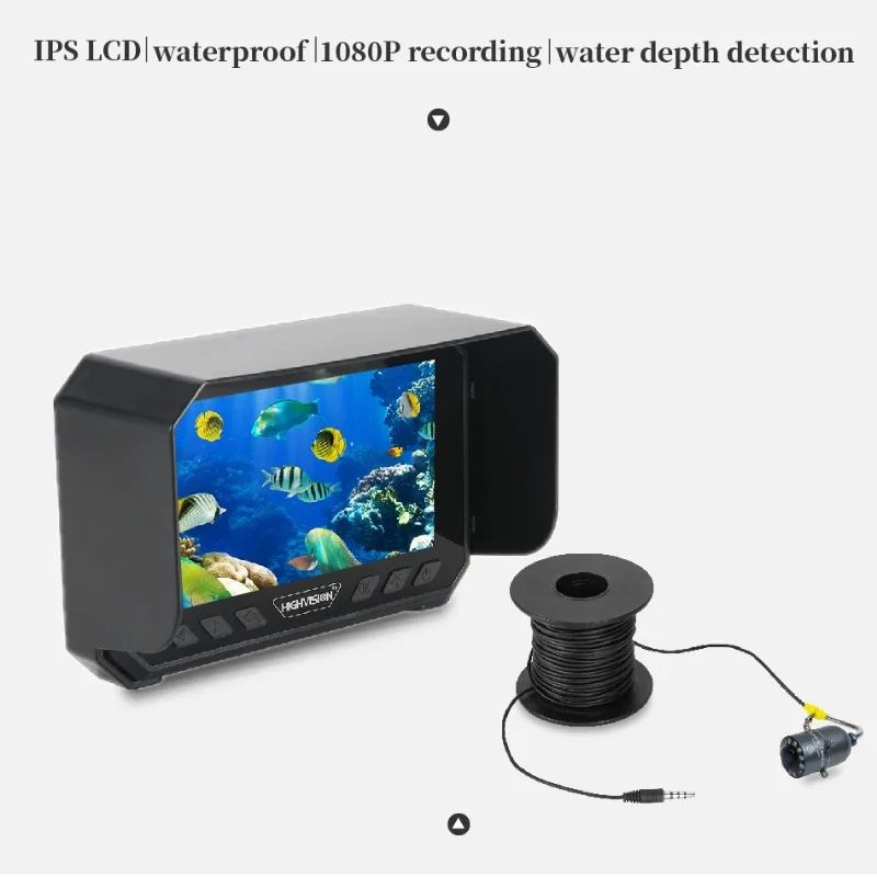 5インチ水中釣りカメラ1080P HD - リアルタイム深さ - Underwater Fishing Camera のレビューと価格