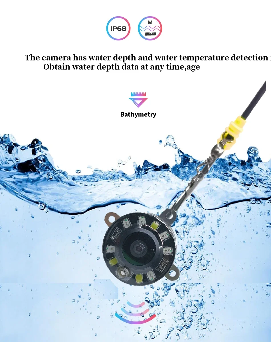 5インチ水中釣りカメラ1080P HD - リアルタイム深さ - Underwater Fishing Camera のレビューと価格