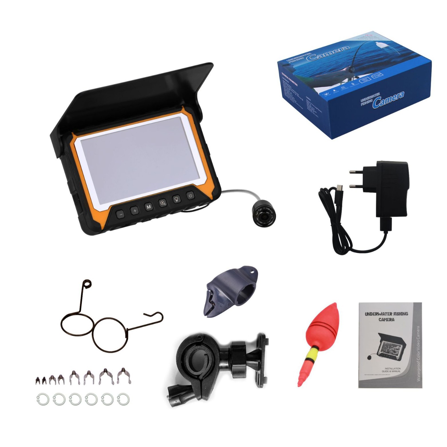 5 インチ IPS スクリーン水中 15/20/30 メート - Underwater Fishing Camera のレビューと価格