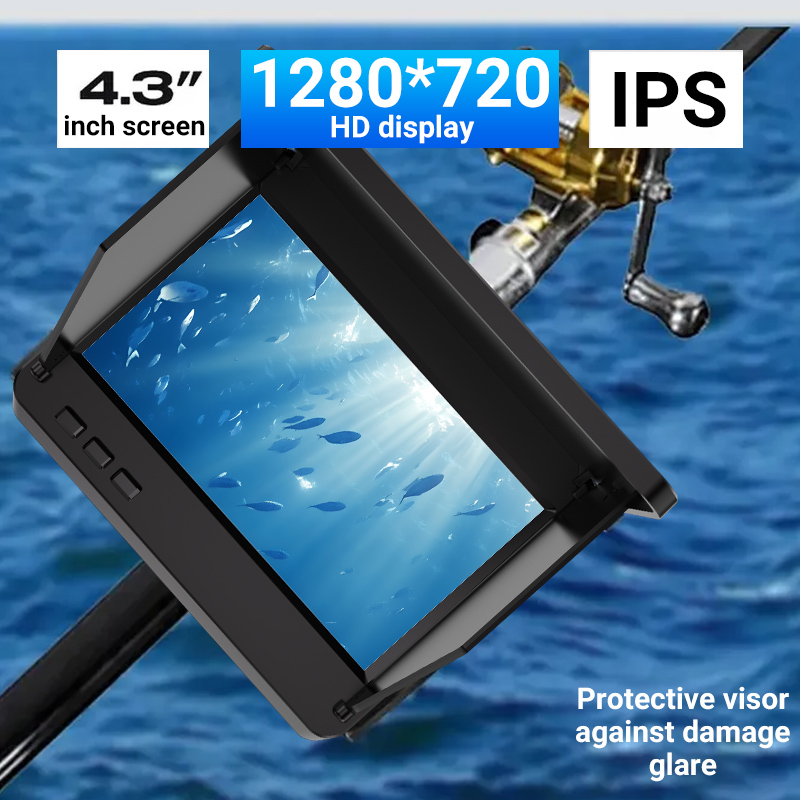 4.3インチ氷上釣りカメラ魚群探知機1080P HD水中カメ - Underwater Fishing Camera のレビューと価格