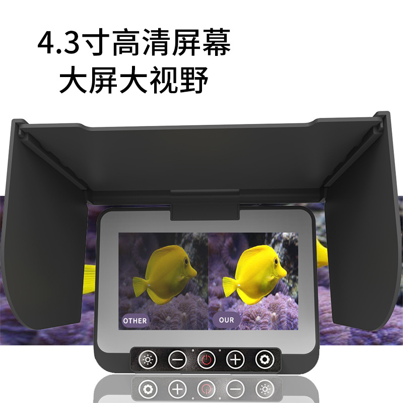 4.3 インチ IPS スクリーン 1000TVL 水中 1 - Underwater Fishing Camera のレビューと価格