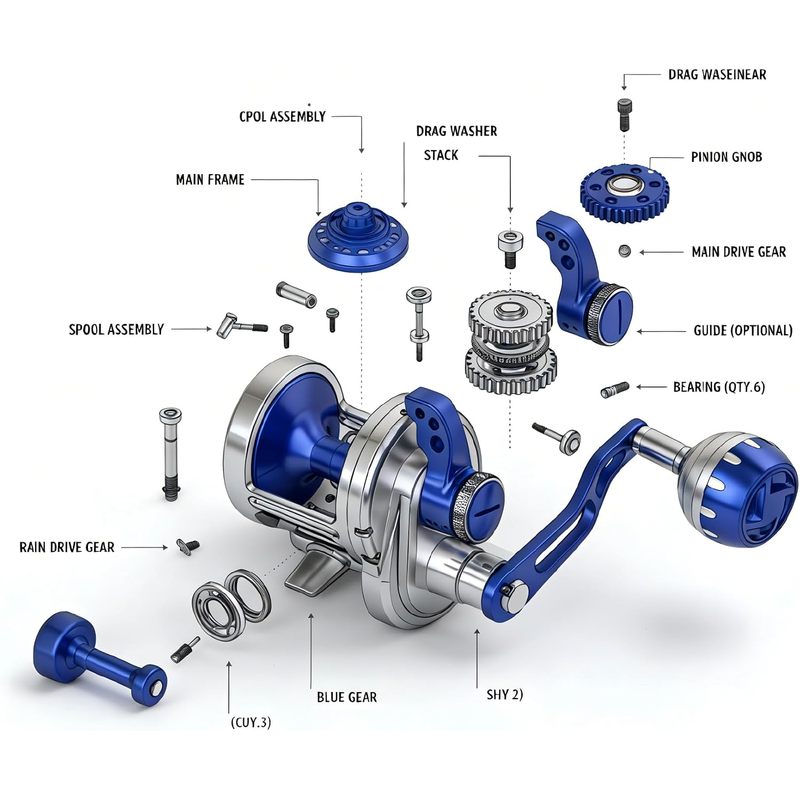 トップラインタックル 66ポンド フィッシングリール ギア比 - Electric Fishing Reel のレビューと価格